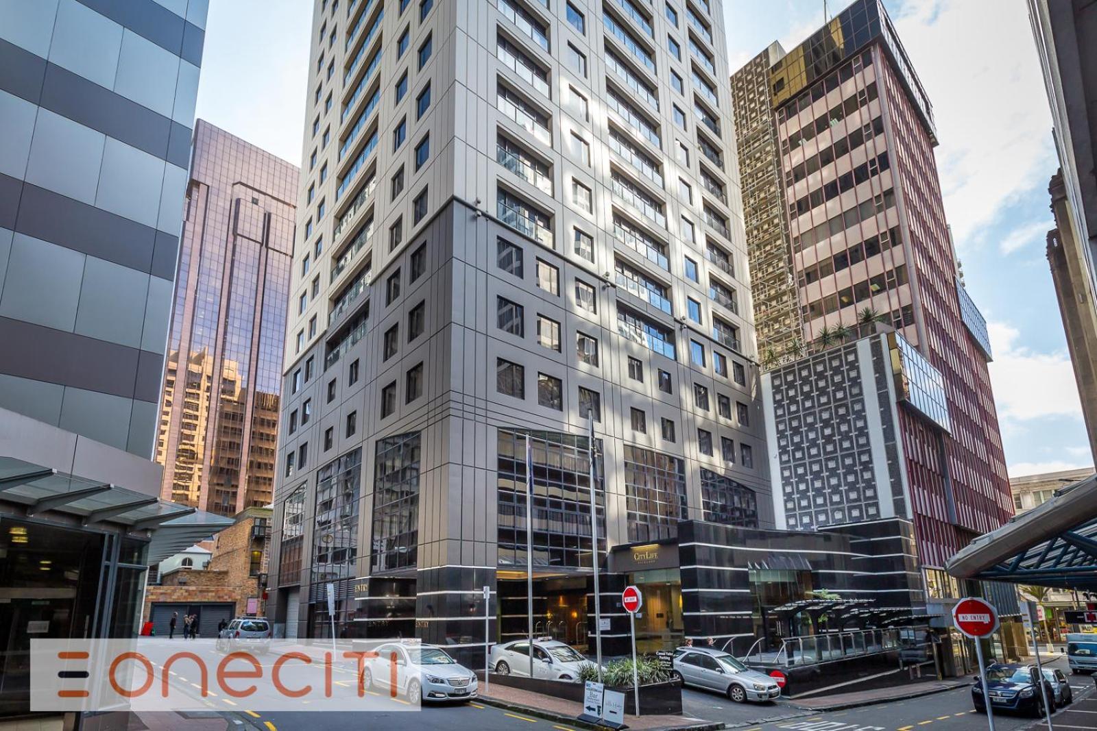 Highrise Studio Apartment W/ Ac, Pool & Gym In Auckland Cbd Exteriör bild