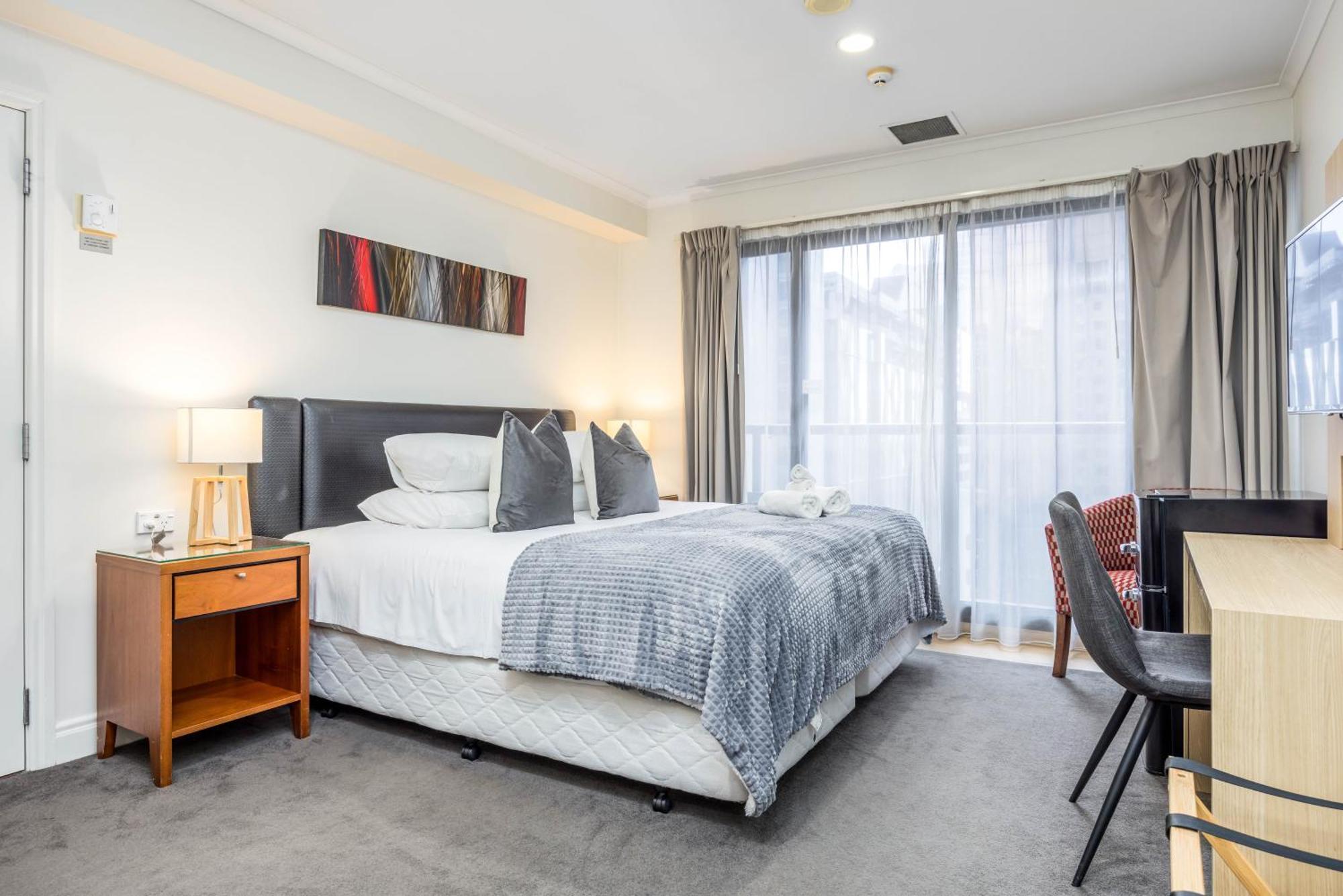 Highrise Studio Apartment W/ Ac, Pool & Gym In Auckland Cbd Exteriör bild