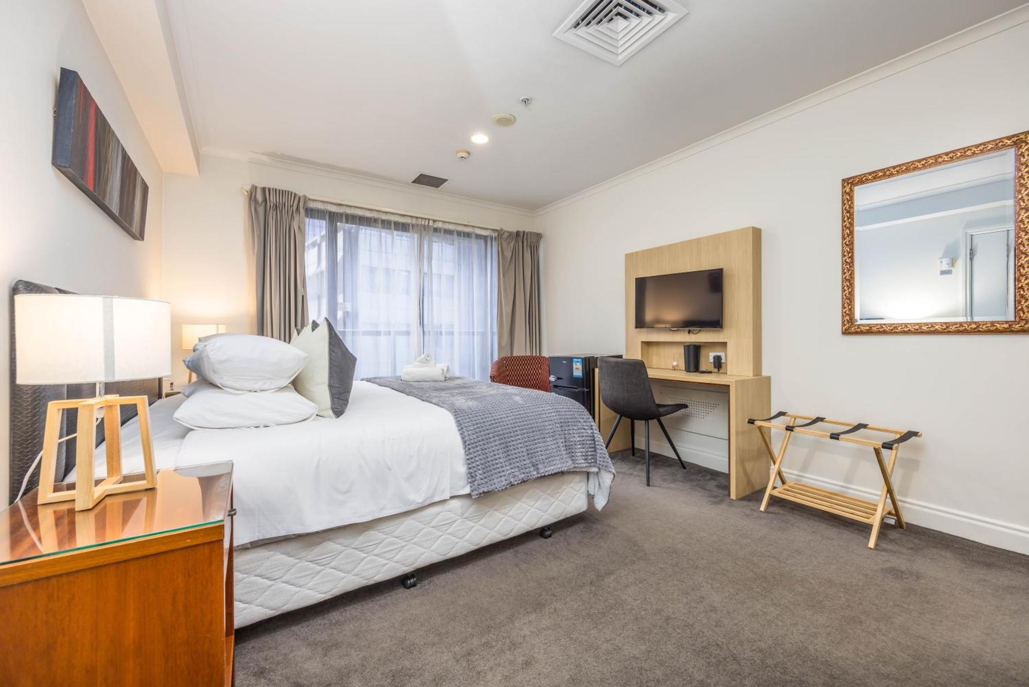 Highrise Studio Apartment W/ Ac, Pool & Gym In Auckland Cbd Exteriör bild